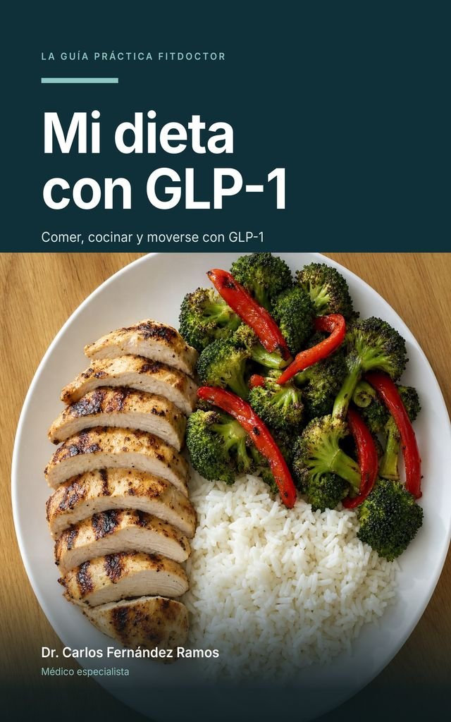 Cubierta del libro «Mi dieta con GLP-1», del Dr. Carlos Fernández Ramos